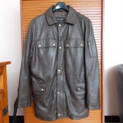 VESTE CUIR DE LUXE MAC DOUGLAS MODELE PETER T.56 /3/4 HAUT DE GAMME/ AGNEAU PLONGE/PORT OFFERT !