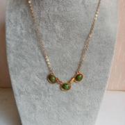 Collier Ancien Pendentif Doré – Longueur 21 Cm (fermé) – Bijou Vintage