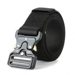 Ceinture tactique ajustable noire - LIRAISON GRATUITE