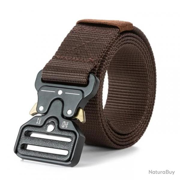 Ceinture tactique ajustable marron - LIRAISON GRATUITE