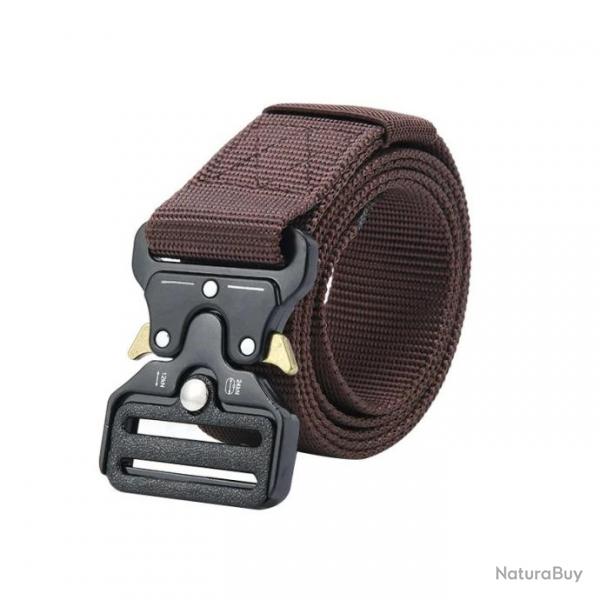 Ceinture tactique ajustable marron claire - LIRAISON GRATUITE