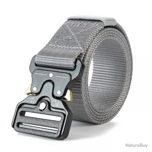 Ceinture tactique ajustable grise - LIRAISON GRATUITE