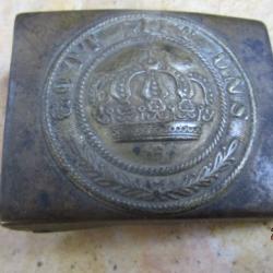 Plaque de ceinturon Prussienne Mle 1847 Empire allemand. Guerre 1870  Grande Guerre 14/18. Prusse