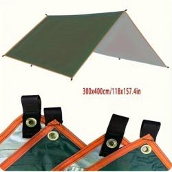 Bâche Abris Imperméable Ultralégère pour Camping et Activités en Plein Air 3X4M Vert