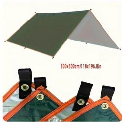 Bâche Abris Imperméable Ultralégère pour Camping et Activités en Plein Air 3X5M Vert