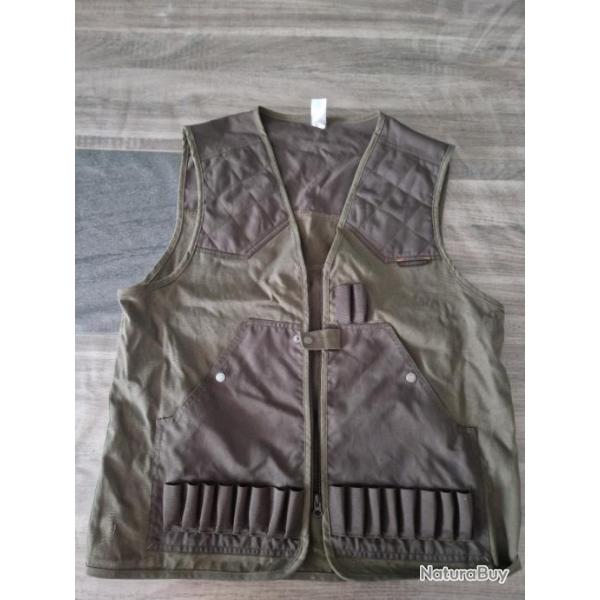 Gilet chasse solognac 100 vert