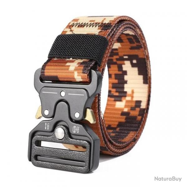 Ceinture tactique ajustable camo marron - LIRAISON GRATUITE