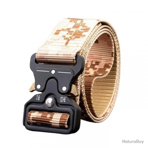 Ceinture tactique ajustable camo dsert - LIRAISON GRATUITE