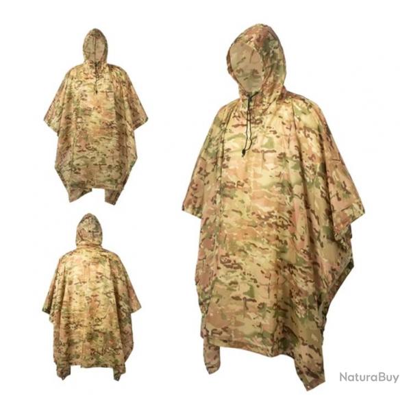 Poncho de Pluie Plein Air Respirant - Vtements de Pluie Impermables pour Activits Extrieur CP