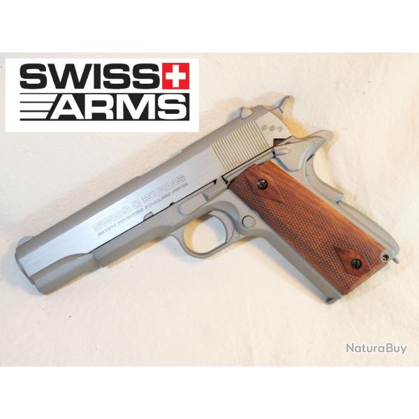 Colt 45 SWISS ARMS SSP Pistolet Colt 1911 Seventies 4.5mm Co2 1.6 joules EBR24CLT009