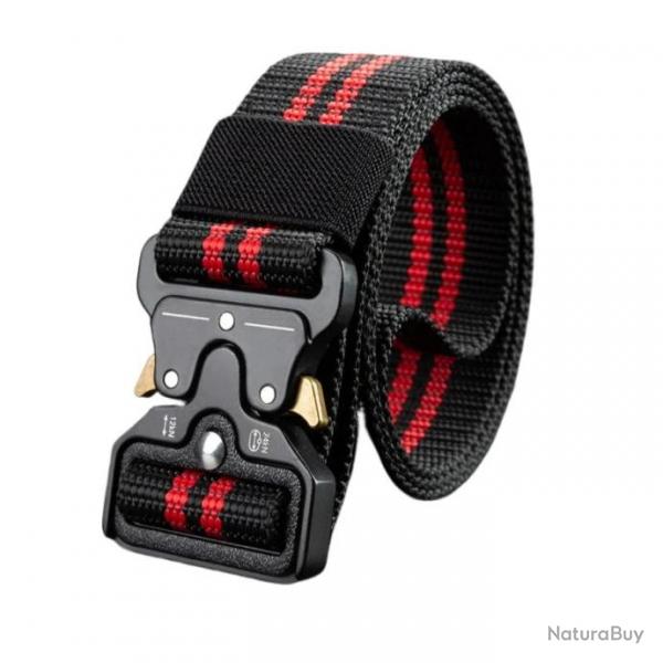 Ceinture tactique ajustable noire liser rouge - LIRAISON GRATUITE