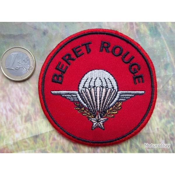 cusson militaire parachutiste bret rouge insigne tissu