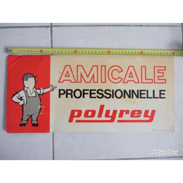 Plaque tle publicitaire Polyrey 1960