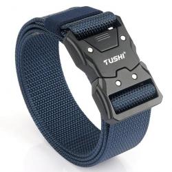 Ceinture TUSHI tactique nylon renforcé bleue ref.1