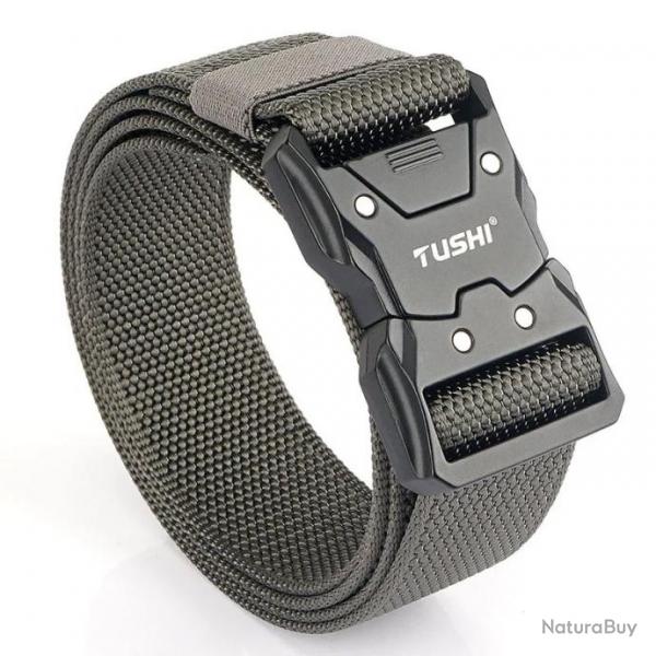 Ceinture TUSHI tactique nylon renforc grise ref.1