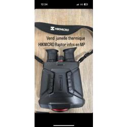 Vend jumelle thermique HIKMICRO Raptor RQ50LN avec ça mallette et 6 piles rechargeable.