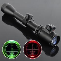 Lunette de Tir 3-9X40  Laser Rouge et Réticule Illuminé  Compatible Rails Weaver et Picatinny