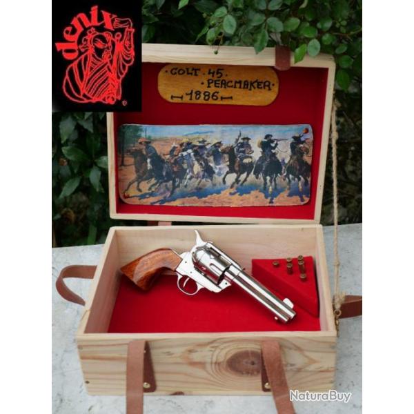 WESTERN Revolver DENIX PEACEMAKER SSA Single Action Army 1886 + coffret + munitions EBR24PEA002