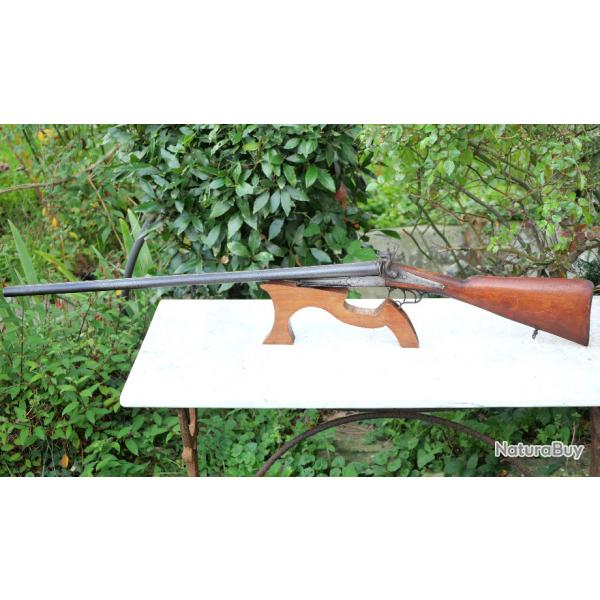 Fusil juxtapos type Lefaucheux  broche CAL 16 chiens externes TIN24BRC002