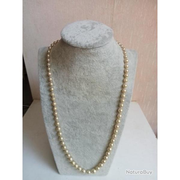 collier ancien perle longueur 28 cm ferm