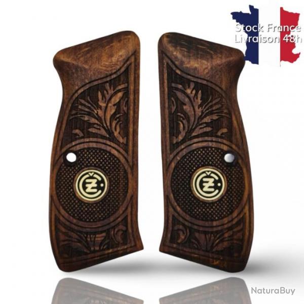 Plaquette de crosse bois de noyer CZ 75 SP-01 Shadow - Stock France