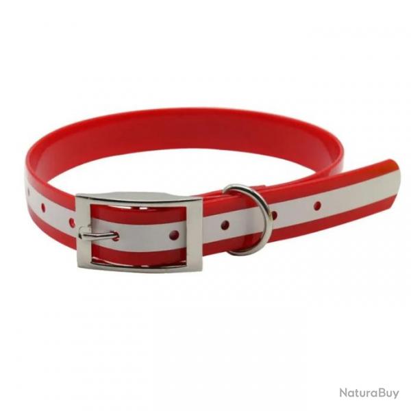 Collier rouge rflchissant 39-59cm - LIVRAISON GRATUITE