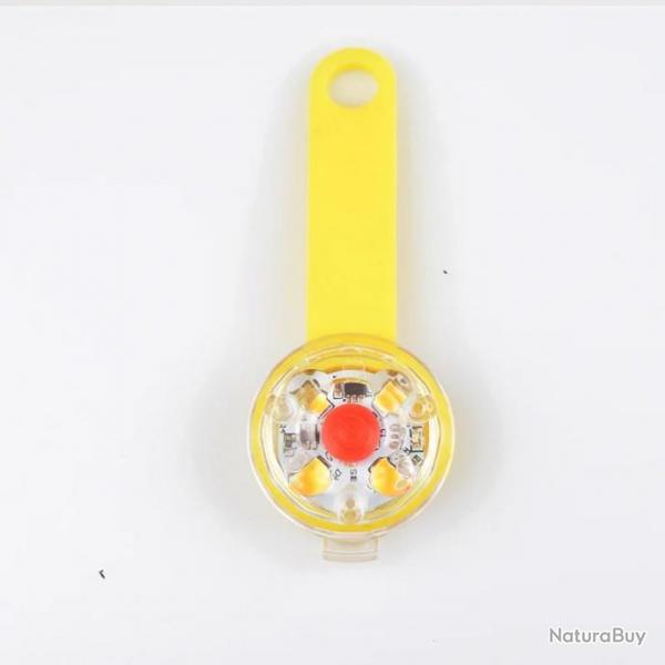 Pendentif  LED jaune pour chien