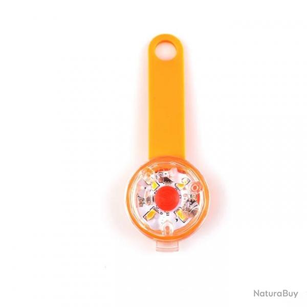 Pendentif  LED orange pour chien