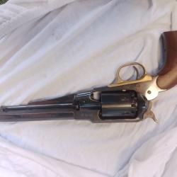 1 x Revolver PIETTA Remington 1858 New Army Acier 8 avec lot de 50 amorce cannelé