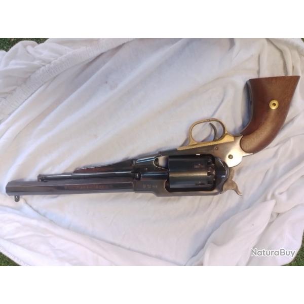 1 x Revolver PIETTA Remington 1858 New Army Acier 8 avec lot de 50 amorce cannel