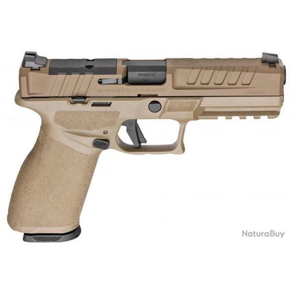 SPRINGFIELD - PISTOLET ECHELON U-NOTCH SIGHTS C/9MM FDE 4.5'' - 1 CHARG 17CPS ET 1 CHARG 20