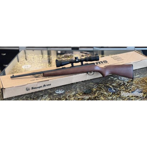 Carabine Monocoup 22LR SAVAGE ARMS - STEVENS 315 + Lunette 3-9x40 mm Mildot - PORT OFFERT !