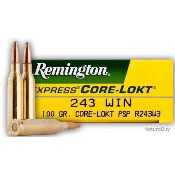 2XREMINGTON Core-Lokt Calibre 243 WIN 100 GR PSP LIV GRATIS