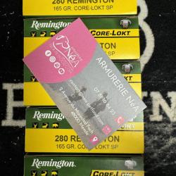 2XBalle 280 Remington Core-Lokt Soft Point 165 gr LIV GRATIS Cartouche a balles 280