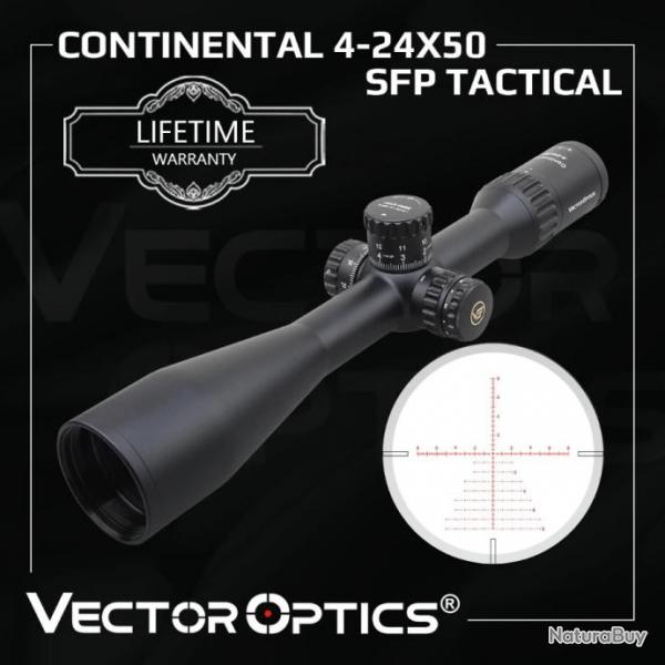 Vector Optics Continental 4-24x50 SCOL-54 SFP Paiement en 3 ou 4 fois - LIVRAISON GRATUITE !!