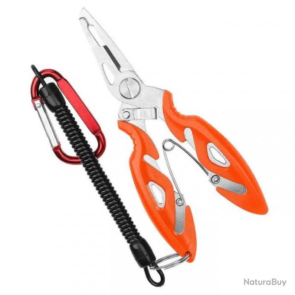 Pince de pche Tackle Tool SQN multifonction - Orange