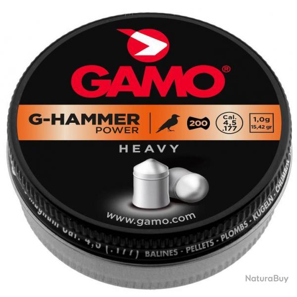 Lot de 3 boites Plombs G-HAMMER POWER lourds 4,5 mm - GAMO