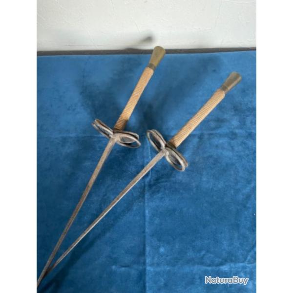 Ancienne paire de fleurets Louis Rochetin