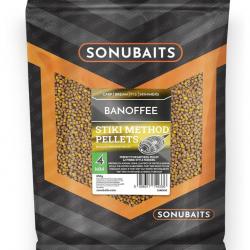 SONUBAITS STIKI METHOD PELLETS 4MM BANOFFEE 650GR SONUBAITS