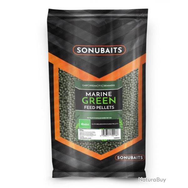 SONUBAITS FEED PELLETS MARINE GREEN 900GR SONUBAITS 6mm