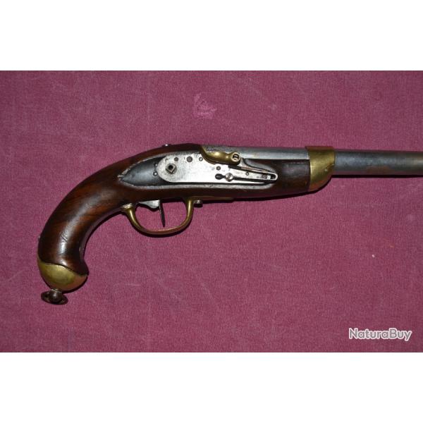 pistolet  silex modle 1816  complter