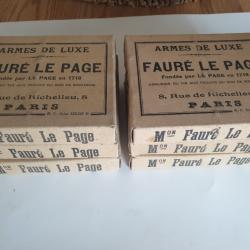 LOT : 6 boites (60) cartouches cal.12 "croisillon" plomb;8..Poudre T...FAURE LEPAGE