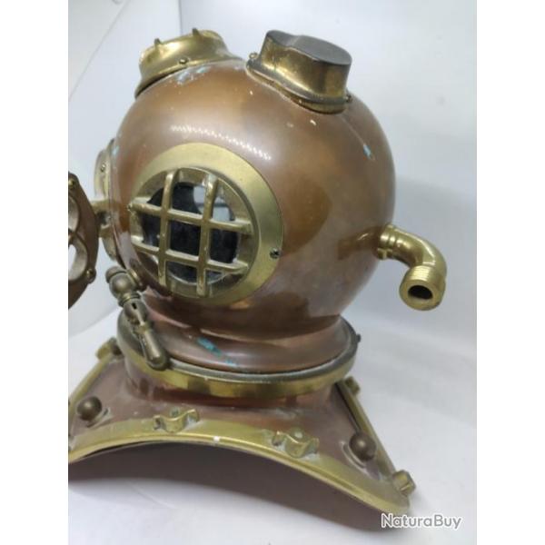 Objet Dco Casque De Scaphandrier Cuivre Laiton.
