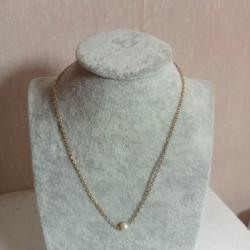 collier ancien petite perle longueur 19 cm fermé