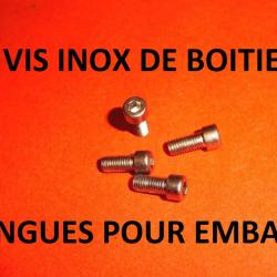 4 vis boitier inox BROWNING SAUER STEYR TIKKA VOERE WINCHESTER ZASTAVA BERETTA SAKO HR HEYM MAUSER