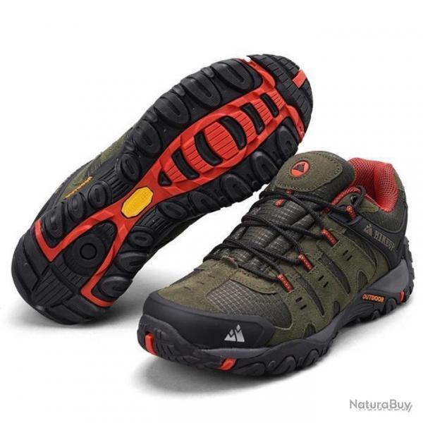 CHAUSSURES POUR RANDONNE ET CHASSE RSISTANTE ET CONFORTABLE - BASSE - VERTE