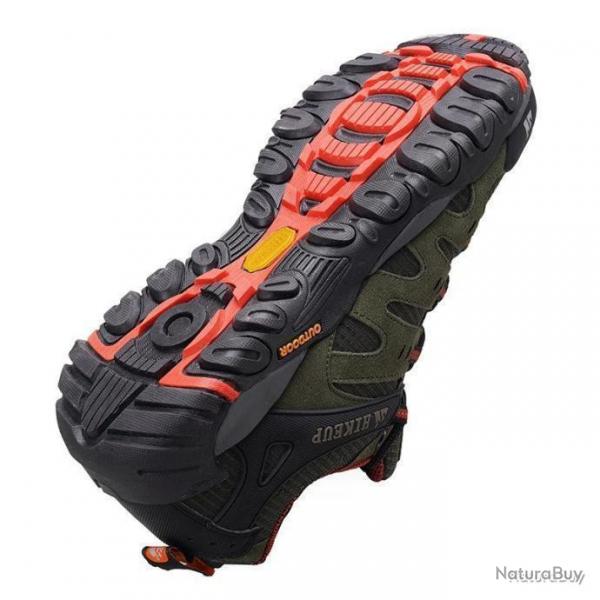 CHAUSSURES BASSE DE RANDONNE ET CHASSE VERTE RSISTANTE ET CONFORTABLE - LIVRAISON GRATUITE
