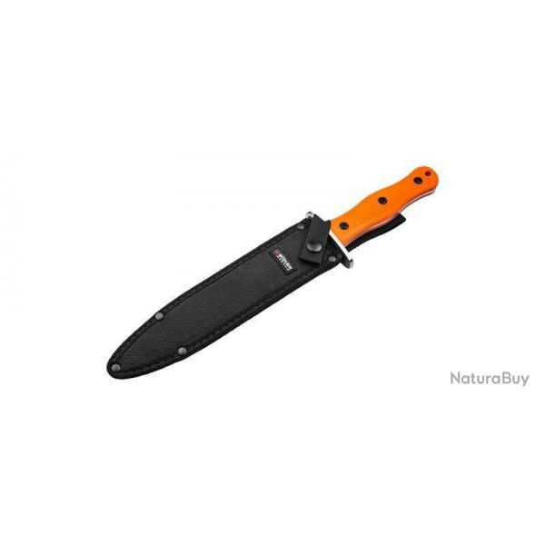 OFFRE Dague de chasse sanglier Bker Magnum, Boar Dagger - Lame 229mm - Manche TPR - Etui Nylon