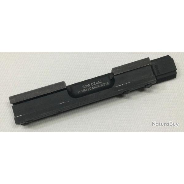 Rail Picatinny 20 moa EGW pour CZ 452/455