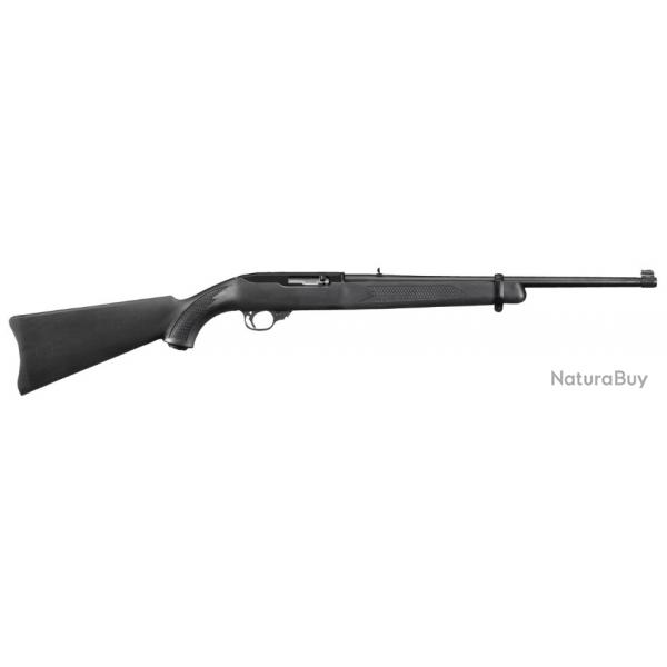 RUGER - CARABINE 10/22 CARBINE 22LR 18.5" 47CM 10CPS STD SYNTH FINI SATIN NOIRE (1C)